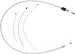 Magnum 47" Polished Stainless Quick Connect Upper Clutch Cable (52384HE)