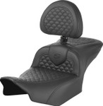 Saddlemen Dragon Scale Stitch Roadsofa Seat w/ Backrest (823-07-208B0)