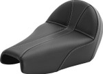 Saddlemen Dominator Solo Seat Black w/ Silver Stitching (807-11B-0042)