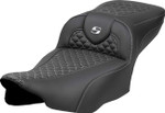 Saddlemen Dragon Scale Silver Stitch Extended Reach Roadsofa Seat (823-07-20905)