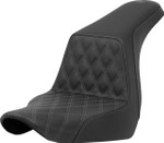 Saddlemen Step-Up Seat w/ Front Lattice Gray Stitch (818-29-17202)