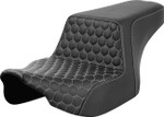 Saddlemen Step-Up Seat w/ Front Honeycomb Silver Stitching (823-07-17705)