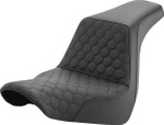 Saddlemen Step-Up Seat w/ Honeycomb Black Stitch (818-29-177)