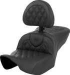 Saddlemen Heated Roadsofa Lattice Stitch Seat w/ Backrest (823-07-182C0)