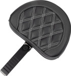 Saddlemen Roadsofa Carbon Lattice Silver Stitch Seat w/ Backrest (823-07-206B5)