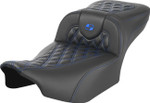 Saddlemen Extended Reach Roadsofa Lattice Blue Stitch Seat (823-07-20701)