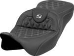 Saddlemen Roadsofa Lattice Silver Stitch Seat w/o Backrest (808-07B-18205)