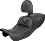 Saddlemen Roadsofa Carbon Fiber Seat w/ Backrest (815-07-185BR)