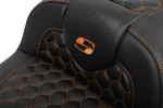 Saddlemen Extended Reach Roadsofa Honeycomb Orange Stitch Seat (823-07-190B3)