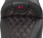 Saddlemen Extended Reach Roadsofa Lattice Red Stitch Seat (823-07-207B4)