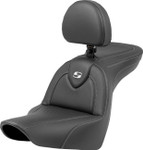 Saddlemen Roadsofa Carbon Fiber Seat w/ Backrest (818-29-185BR)