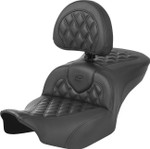 Saddlemen Roadsofa Carbon Lattice Stitch Seat w/ Backrest (823-07-206B0)