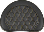 Saddlemen RoadSofa Honeycomb Sissy Bar Pad w/ Gold Stitching (051319007)
