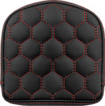 Saddlemen RoadSofa Honeycomb Sissy Bar Pad w/ Red Stitching (040849RED)