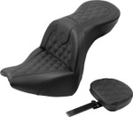 Saddlemen RoadSofa Lattice Stitch Seat w/ Backrest (818-31-182BR)