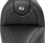 Saddlemen RoadSofa Carbon Fiber Seat w/ Backrest (818-31-185BR)
