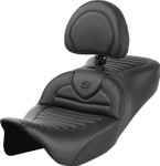 Saddlemen RoadSofa Tuck-n-Roll Seat w/ Backrest (808-07B-202B0)