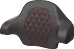 Saddlemen Tour-Pak Red Lattice Stitch Backrest Pad (814-07-18404)