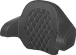Saddlemen Tour-Pak White Lattice Stitch Backrest Pad (814-07-18406)