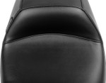 Le Pera Outcast 2-Up Smooth Black Seat w/ Backrest (LV-987BR)
