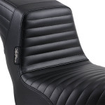 Le Pera Kickflip Black Pleated Seat (LYR-590PT)