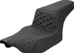 Saddlemen Extended Reach Step-Up Black Tri-Gripper Seat (823-07-180)