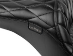 Le Pera Maverick Black Diamond Stitch Seat (LV-957DM)