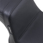 Le Pera Tailwhip Black Seat w/ Basketweave Stitch (L-588BW)