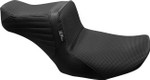 Le Pera Tailwhip Black Seat w/ Basketweave Stitch (LV-587BW)
