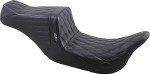 Le Pera Tailwhip Black Seat w/ Double Diamond Stitch (LK-587DD)