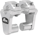 Rox Speed FX 2" Pivoting Bar Silver Risers for 7/8" Handlebars (1R-P2SSN)