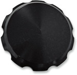 Joker Machine Billet Aluminum Gas Cap - Smooth Serrated - Black (10-442B)