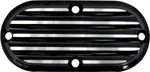 Joker Machine Billet Aluminum Finned Inspection Cover| Black/Silver (06-95TC)