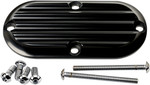 Joker Machine Billet Aluminum Finned Inspection Cover| Black (06-95-1)