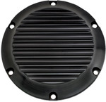 Joker Machine Billet Aluminum Finned Derby Cover | Black (10-690-1)