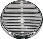Joker Machine Billet Aluminum Finned Derby Cover - Chrome (06-99FN)