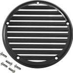 Joker Machine 5 Hole Finned Derby Cover - Black/Silver (06-965-2)