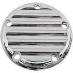 Joker Machine Points Cover | 5-Hole | Finned | Chrome (02-99FN)