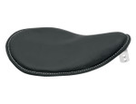 Drag Specialties Spring Solo Seat | Small | Black w/White Stitching (0806-0074)