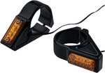Joker Machine Rectangle LED Fork Mount Turn Signals | 39mm | Black (05-300-1)