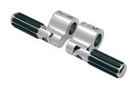Lindby Chrome/Rubber Clamp-On Footpegs (820)