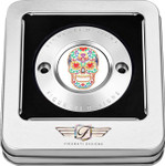 Figurati Sugar Skull Polished 2 Hole Timing Cover (FD30-TC-2H-SS)