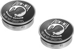 Figurati POW-MIA Polished Swing Arm Pivot Covers (FD50-POW-SS)
