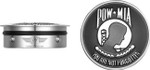 Figurati POW-MIA Polished Swing Arm Pivot Covers (FD50-POW-SS)