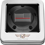 Figurati Thin Red Line Flag Black 5 Hole Timing Cover (FD75-TC-5H-BLK)