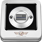 Figurati Thin Blue Line Flag Polished 2 Hole Timing Cover (FD70-TC-2H-SS)