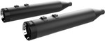 Khrome Werks 4-1/2" HP-Plus Slip-On Mufflers | Black w/ Turbine Tip (202845)