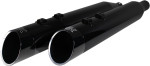 Khrome Werks 4-1/2" HP-Plus Slip-On Mufflers | Obsidian w/ Edge Tip (202645)