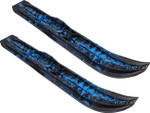 Slydog Command Plastic Snowmobile Skis | Black/Octane Blue (CMDSWRBLKOCT)