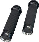 Khrome Werks Turbine Custom Contour Grips | Diamond | Black (500330)